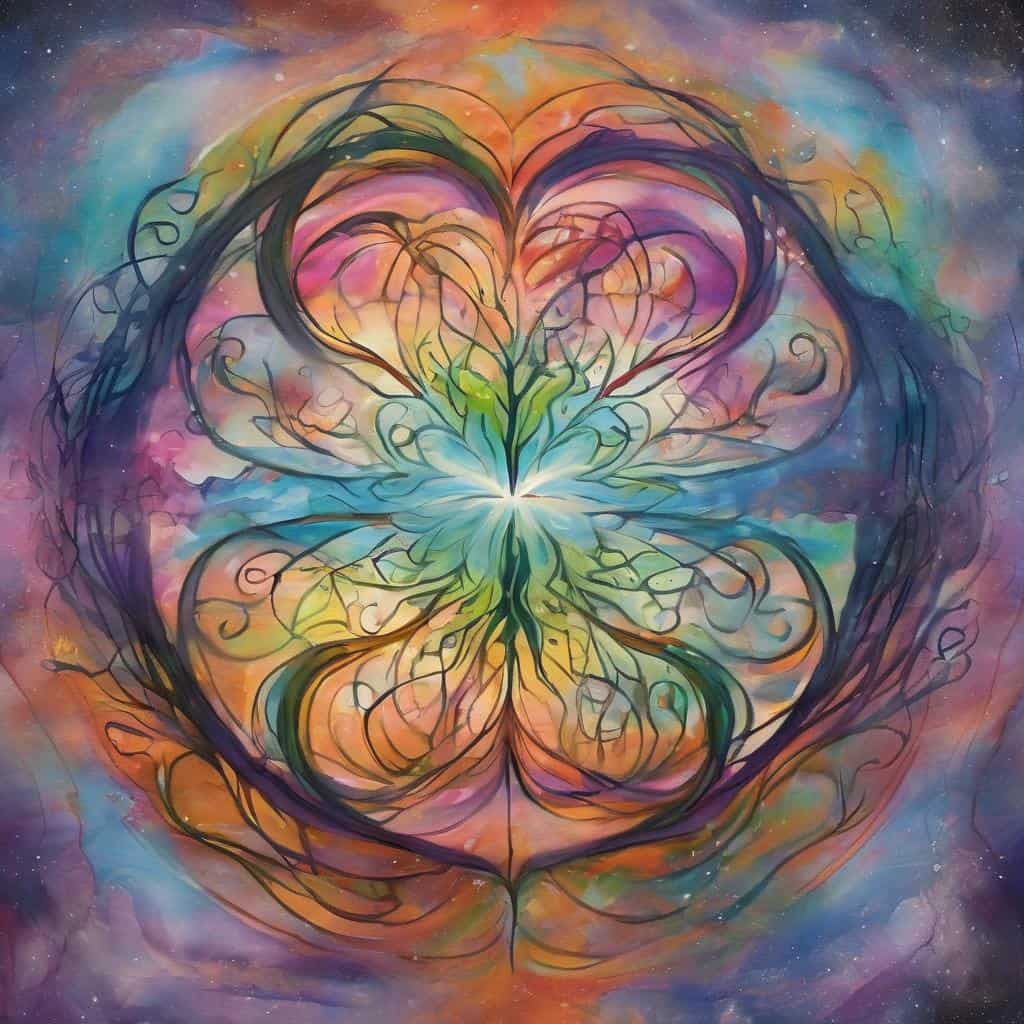 Ζωγραφική με χρώματα και σχήματα αισιοδοξίας και ενδυνάμωσης.